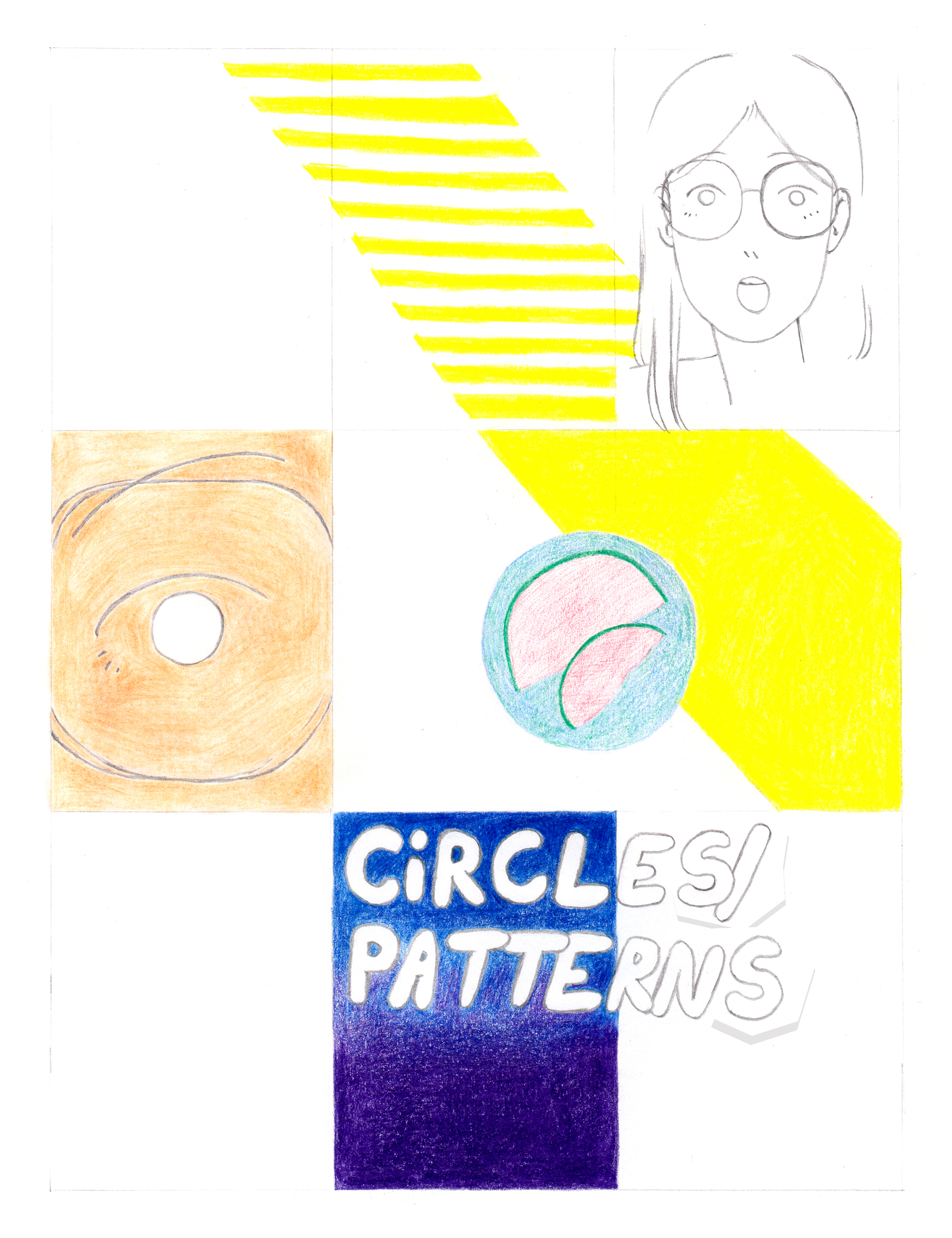 circles, patterns one page comic